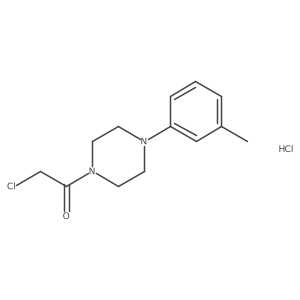 1-(Chloroacetyl)-4-(3-methylphenyl)piperazine hydrochloride结构式