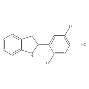 2-(2,5-Dichlorophenyl)indoline, HCl Structure