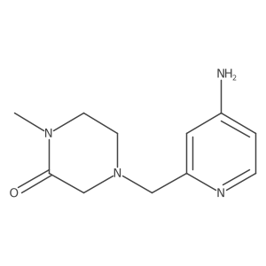 4-[(4-Amino-2-pyridinyl)methyl]-1-methyl-2-piperazinone结构式