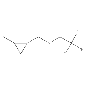2-Methyl-N-(2,2,2-trifluoroethyl)cyclopropanemethanamine结构式