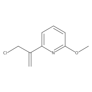 2-(1-Chloromethylvinyl)-6-methoxypyridine Structure