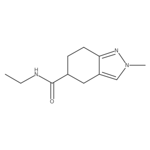 N-ethyl-4,5,6,7-tetrahydro-2-methyl-2H-Indazole-5-carboxamide结构式
