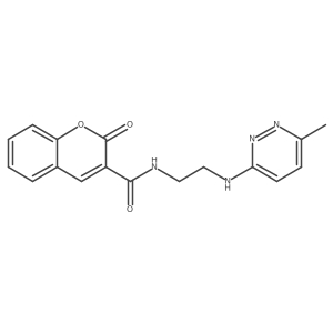 N-{2-[(6-methylpyridazin-3-yl)amino]ethyl}-2-oxo-2H-chromene-3-carboxamide Structure