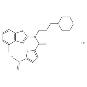 N-(4-methylbenzo[d]thiazol-2-yl)-N-(3-morpholinopropyl)-5-nitrothiophene-2-carboxamide hydrochloride Structure
