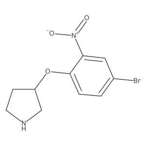 3-(4-Bromo-2-nitrophenoxy)pyrrolidine Structure