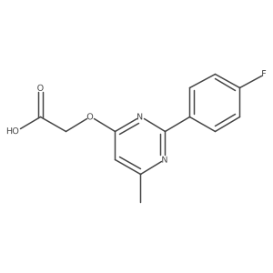 {[2-(4-Fluorophenyl)-6-methylpyrimidin-4-yl]oxy}acetic acid结构式