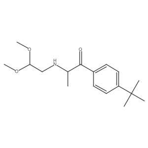 2-[(2,2-Dimethoxyethyl)amino]-1-[4-(1,1-dimethylethyl)phenyl]-1-propanone Structure