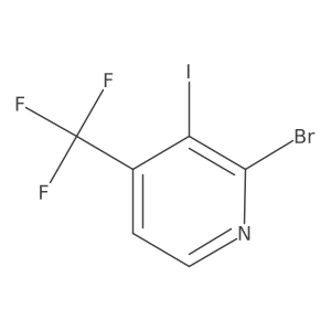 2-Bromo-3-iodo-4-(trifluoromethyl)pyridine结构式