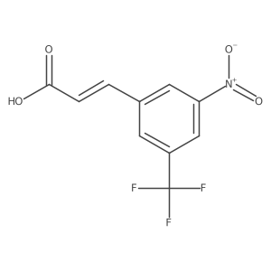 3-[3-Nitro-5-(trifluoromethyl)phenyl]prop-2-enoic acid结构式