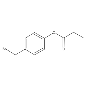 4-(Bromomethyl)phenyl propionate Structure