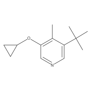 3-Tert-butyl-5-cyclopropoxy-4-methylpyridine Structure