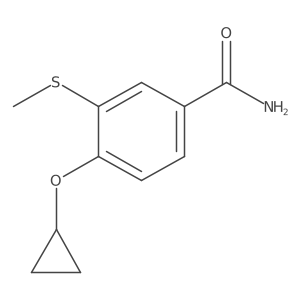 4-Cyclopropoxy-3-(methylthio)benzamide结构式