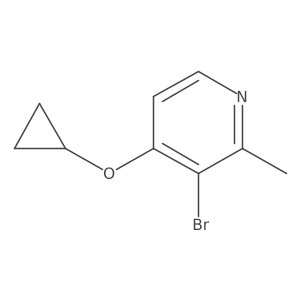 3-Bromo-4-cyclopropoxy-2-methylpyridine Structure