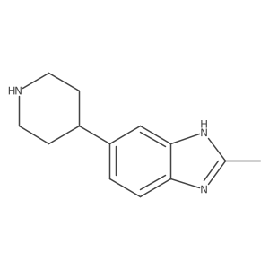 2-methyl-5-(piperidin-4-yl)-1H-benzo[d]imidazole Structure
