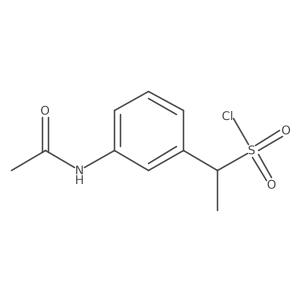 1-(3-Acetamidophenyl)ethane-1-sulfonyl chloride Structure