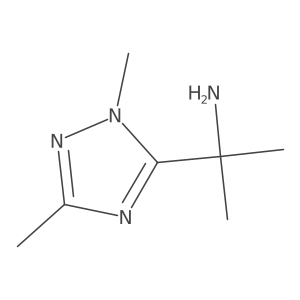 2-(1,3-Dimethyl-1h-1,2,4-triazol-5-yl)propan-2-amine结构式