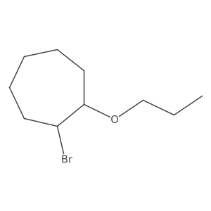 1-Bromo-2-propoxycycloheptane Structure