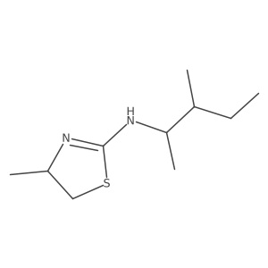 2-Thiazolamine, N-(1,2-dimethylbutyl)-4,5-dihydro-4-methyl-结构式