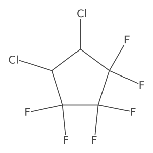 1H,2H-1,2-Dichloroperfluorocyclopentane Structure
