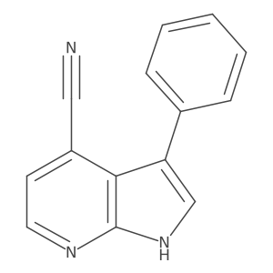 3-Phenyl-1H-pyrrolo[2,3-b]pyridine-4-carbonitrile Structure