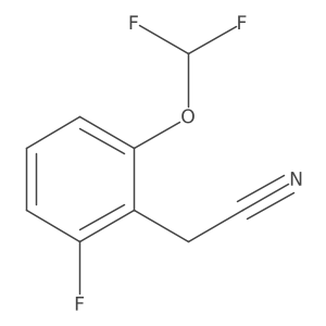2-(Difluoromethoxy)-6-fluorophenylacetonitrile Structure