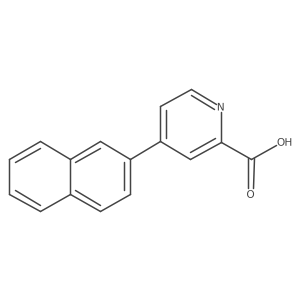4-(Naphthalen-2-yl)picolinic acid结构式