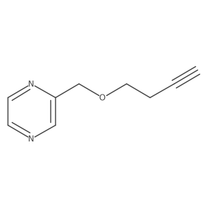 2-((But-3-yn-1-yloxy)methyl)pyrazine Structure