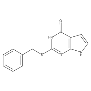2-(Benzylthio)-7H-pyrrolo[2,3-D]pyrimidin-4-OL Structure