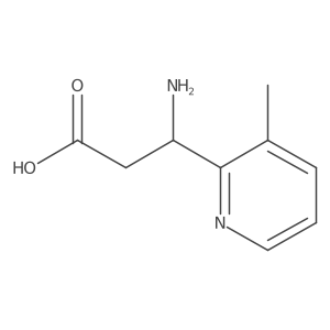 (3S)-3-Amino-3-(3-methylpyridin-2-YL)propanoic acid结构式