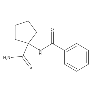 N-(1-carbamothioylcyclopentyl)benzamide Structure