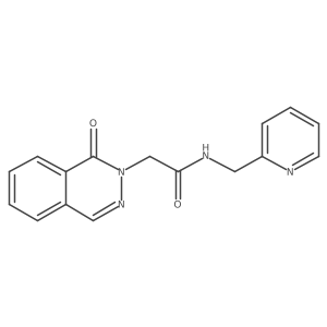 2-(1-oxophthalazin-2(1H)-yl)-N-(pyridin-2-ylmethyl)acetamide结构式