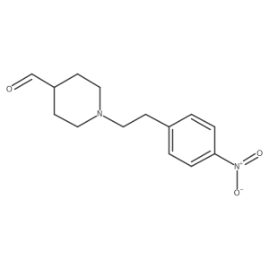 1-[2-(4-Nitrophenyl)ethyl]piperidine-4-carbaldehyde Structure