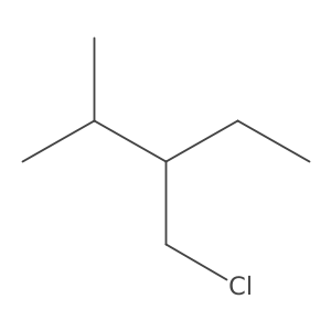 3-(Chloromethyl)-2-methylpentane Structure