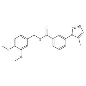 N-(3,4-dimethoxybenzyl)-3-(5-methyl-1H-tetrazol-1-yl)benzamide Structure