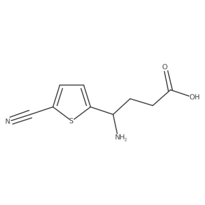 4-Amino-4-(5-cyanothiophen-2-yl)butanoic acid Structure