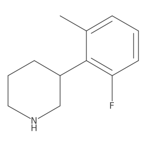 3-(2-Fluoro-6-methylphenyl)piperidine Structure