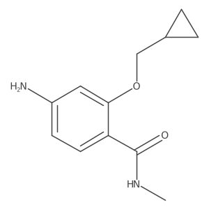 4-amino-2-(cyclopropylmethoxy)-N-methylbenzamide结构式