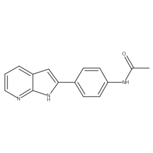 N-[4-(1H-pyrrolo[2,3-b]pyridin-2-yl)phenyl]acetamide Structure