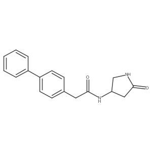 2-([1,1'-biphenyl]-4-yl)-N-(5-oxopyrrolidin-3-yl)acetamide Structure