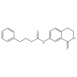 N-(1-oxo-1,2,3,4-tetrahydroisoquinolin-7-yl)-4-phenylbutanamide结构式