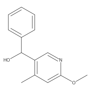 (6-Methoxy-4-methylpyridin-3-yl)(phenyl)methanol Structure