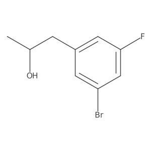 1-(3-Bromo-5-fluorophenyl)propan-2-ol结构式
