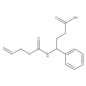 4-Phenyl-4-{[(prop-2-en-1-yloxy)carbonyl]amino}butanoic acid结构式