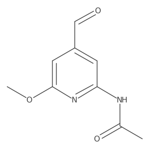 N-(4-Formyl-6-methoxypyridin-2-YL)acetamide结构式