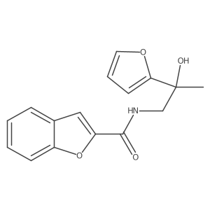 N-(2-(furan-2-yl)-2-hydroxypropyl)benzofuran-2-carboxamide Structure