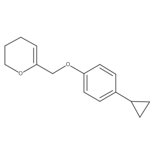 6-[(4-cyclopropylphenoxy)methyl]-3,4-dihydro-2H-pyran结构式