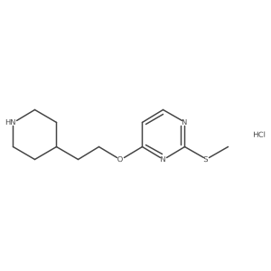 2-(Methylthio)-4-(2-(piperidin-4-yl)ethoxy)pyrimidine hydrochloride结构式