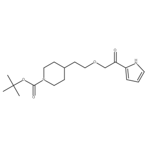 tert-Butyl 4-(2-(2-oxo-2-(1H-pyrrol-2-yl)ethoxy)ethyl)piperidine-1-carboxylate结构式