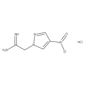 2-(4-nitro-1H-pyrazol-1-yl)ethanimidamide hydrochloride结构式