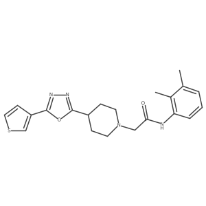 N-(2,3-Dimethylphenyl)-2-{4-[5-(thiophen-3-YL)-1,3,4-oxadiazol-2-YL]piperidin-1-YL}acetamide Structure